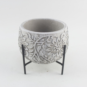 <span class=keywords><strong>Vaso</strong></span> per Fiori in <span class=keywords><strong>Cemento</strong></span> Fatto a Mano, Rotondo, per Piante Succulente, Decorazione Casa e Giardino - Product Image 2
