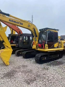 Used Komatsu PC130 13T Crawler <b>Excavator</b> | Japan Imported Second-Hand <b>Machine</b> for Construction & Mining Thumb Attachment - Product Image 4