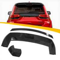 Aileron de toit arrière en Fiber de carbone ABS d'usine et aile supérieure de becquet moyen pour JEEP Grand Cherokee 2014 2015 2016 2017 2018 2019 2020