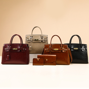 Juego de 3 Bolsos de Mano de Cuero para Mujer, Bolsos de Hombro, Bolsos Casuales, Bolsos de Mensajero, Bolsos de Compras - Product Image 1