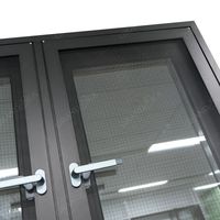Alliage d'aluminium 48X60 36X72 36X72 Fenêtres à battant à double vitrage coupe-vent insonorisées en acier inoxydable pour usage domestique