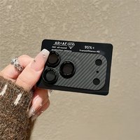 Protection d'objectif photo intégrale en fibre de carbone Kevlar pour iPhone 17 Pro Max 17 Air – Accessoire de protection d'objectif de téléphone de haute qualité