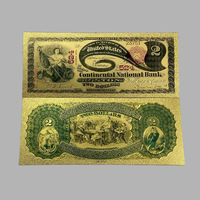 Collection de billets de banque plaqués or avec impression UV, 40 designs, en dollars américains, édition 2026, vente chaude, cadeau