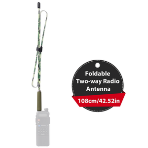 Antena de Radio Bidireccional Plegable de 108 cm, VHF UHF de Doble Banda, Alta Ganancia, Montaje con Tornillo, Accesorio de Comunicación - Product Image 1