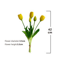 Bunga Tulip Mini Artifisial Laris Manis, Dekorasi Rumah Terbaru yang Populer dengan Desain Floral Real Touch, Grosir Murah Gaya Floral