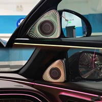 SJC Nouveau tweeter rotatif 5D avec éclairage ambiant 64 couleurs pour Mercedes-Benz GLC/C/E/S Classe W206 W214 X253 W205 W213 W223