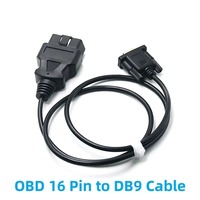 Cable OBD de Cobre y PVC YouLong de 12V 24V, 100CM, Adaptador Macho-Hembra de 16 Pines, Cable de Puerto Serie VGA de 9 Pines, Clasificación IP67, 250V