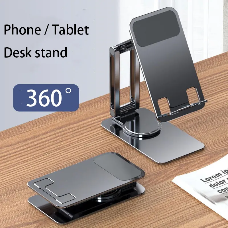 360 Metall Schreibtisch Handy halter Ständer Für iPhone iPad Xiaomi Verstellbarer Desktop Tablet Halter Handy Ständer