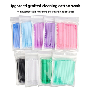 100 brosses micro-coton pour cils, applicateurs jetables pour le nettoyage et l'élimination des extensions de cils - Product Image 3