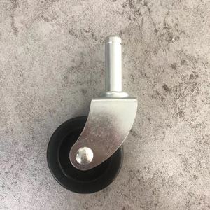 WBD-ruedas giratorias pequeñas de <span class=keywords><strong>2</strong></span> pulgadas para muebles, estante de almacenamiento de PP, de plástico duro, con eje de rosca, color negro - Product Image 3