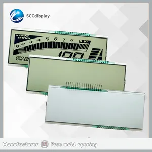 कस्टम खंड एलसीडी डिस्प्ले सस्ते दाम HTN खंड प्रदर्शित करता है स्क्रीन तमिलनाडु htn fstn मोनोक्रोम वीए एलसीडी 7 खंड एलसीडी डिस्प्ले
