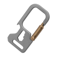 Mini porte-clés utilitaire en titane, qualité industrielle, durable, portable pour l'extérieur, porte-clés de voiture EDC, ouvre-bouteille personnalisable OEM