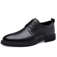 Chaussures en cuir à lacets décontractées et tendance pour hommes - Design Evergreen antidérapant et amortissant pour l'automne/hiver