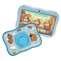 Tablet PC Android 12 HD de 7 Pulgadas con Control Parental, Ranura para Tarjeta SIM y Cámara Frontal, 1+16GB, Quad Core, Wi-Fi, Funda de Silicona para Niños