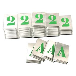 Ensemble de pochoirs en alliage d'aluminium en acier inoxydable pour dessin de lettres et de figures - Product Image 4