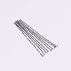 Broches plates en acier inoxydable 60 mm, accessoires de bijouterie, clous pour boucles d'oreilles, matériaux pour la fabrication artisanale de bijoux, broches courbées en forme de T - Product Image 3