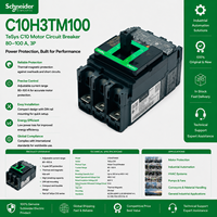 Interruptor de Circuito en Caja Moldeada Original, Nuevo, Serie ComPacT NSX100H, Compatible con el Controlador PLC C10H3TM100, Controlador Industrial