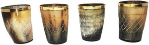 Vaso de chupito de cuerno natural hecho a mano, de alta demanda, apto para alimentos, pulido, para whisky, vodka y regalos, disponible para la venta - Product Image 2