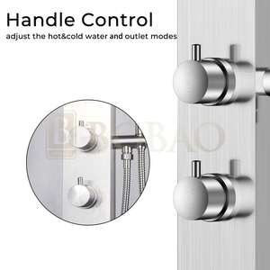 Grifo de <span class=keywords><strong>Ducha</strong></span> Moderno Cuadrado de Acero Inoxidable 304, de Pie, con 2 Funciones, para <span class=keywords><strong>Piscina</strong></span> Exterior, con <span class=keywords><strong>Ducha</strong></span> de Mano - Product Image 3