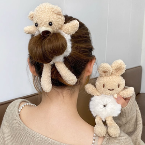 Coleteros de Felpa con Diseño de Animales Kawaii, Suaves y Peludos, para Niñas, Accesorios para el Cabello de Uso Diario, Venta al Por Mayor - Product Image 2
