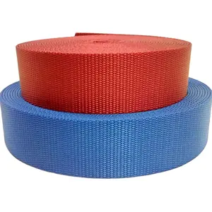 High Quality 38mm Flat Nylon Webbing 1.5inch Red Blue Can Custom any Pantone color
