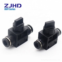 ZJHD HVFF Doigt Valve Manuel Main Accélérateur Connecteur Couplage 4/6/8/10/12mm Raccord Pneumatique Connexion Rapide Commutateur Contrôle