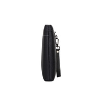 Dompet Pria Kulit PU Anti Air dengan Logo, Ritsleting, dan Bahan Polyester untuk Menyimpan Uang
