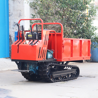 CE EPA Hydraulic Tipping 750KG Mini Dumper Muldenkipper Crawler Mini Crawler Transport Truck Gummi ketten transporter