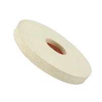 Roue en feutre fabriquée à la machine de 5 pouces Roue de polissage en papier d'acier rouge Meuleuse d'angle en acier inoxydable Meulage