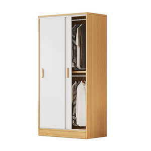 Armoire penderie en bois de style moderne australien avec tringle à suspendre et étagères - Product Image 1