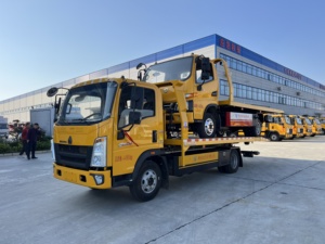 Camion de dépannage à plateau coulissant long Howo 4x2 léger, véhicule de sauvetage routier, camion de remorquage à plateau - Product Image 2