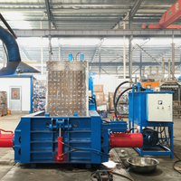 Presse à ferraille horizontale intelligente à commande PLC, compacteur hydraulique entièrement automatique pour ferraille de cuivre