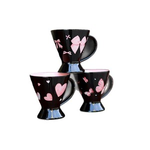Shangen Porcelain Goblet Coffee Mug Waist-Thin High-Foot Design Modern <b>Simple</b> Style <b>Microwave</b> Dishwasher Safe High Temperature - Product Image 6