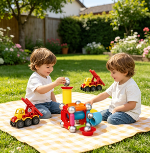 Blocchi Magnetici da Costruzione Eli Toys, Ecologici in Plastica ABS, Blocchi Educativi STEM per Costruzioni - Product Image 3