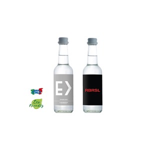 Botella de Agua de Vidrio Prisca de 20 Oz, Diseño Minimalista Ecológico, Pared Simple, Patrón con Logotipo, Tapa de Rosca, Apta para Lavavajillas, para Viajes - Product Image 1