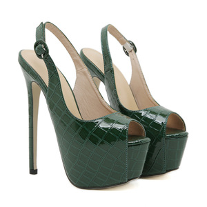 2026 New Style Stone Pattern Women's Stiletto Ultra High Heel Peep Toe Platform Evening Dress Shoes - Product Image 2