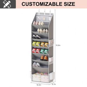 Organizador de Zapatos Plegable de Gran Capacidad con Marco Reforzado, Almacenamiento Colgante para Calzado de Temporada - Product Image 3
