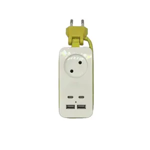 OEM Manufacturer electrical supplies Power Strip 2 port socket with 4 USB -Power Socket extension with 1.5M Extension USA