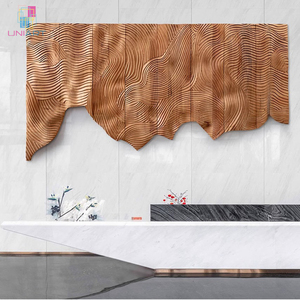 Tùy Chỉnh Lớn Nhà Gỗ Làm Việc Trang Trí Tường Sơn Phòng Khách 3D Bằng Gỗ Bức Tranh Nghệ Thuật Và Tường Nghệ Thuật Vải - Product Image 1