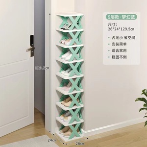 Zapatero de plástico plegable multicapa para sala de estar, fácil montaje, diseño multifunción, soporte para <span class=keywords><strong>zapatos</strong></span> domésticos barato - Product Image 5