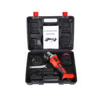 Nouvelle mini-meuleuse d'angle portative sans balais à batterie lithium rechargeable, interrupteur à glissière, qualité industrielle, disque de meulage de 4 1/2 pouces, 3,0 Ah