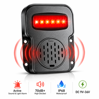 Alarme sonore et visuelle externe étanche IP68, sirène 70 dB, voyant LED rouge clignotant, système AI BSD pour camion, AHD