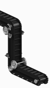 Konveyor Roller Gravitasi Chip Kecil Sabuk Karet Logo Kustom T10 Lapisan Karet Timing <span class=keywords><strong>Belt</strong></span> Sabuk Konveyor Sidewall - Product Image 2