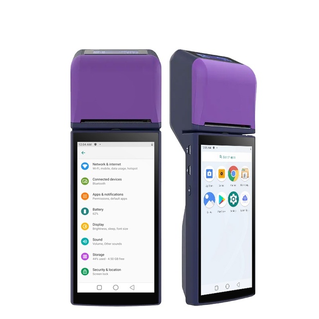 OEM/ODM 4G Android Desktop Tablet 6 Inch Mobile POS Terminal with Integrated 58mm Printer in Stock
