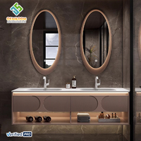 2025 OEM Juerte Coiffeuse Vente Chaude Comprenant Bureau Meuble Panneau Miroir Lavabo Robinet pour Meubles-Lavabos de Salle de Bain Roche Salle à Manger