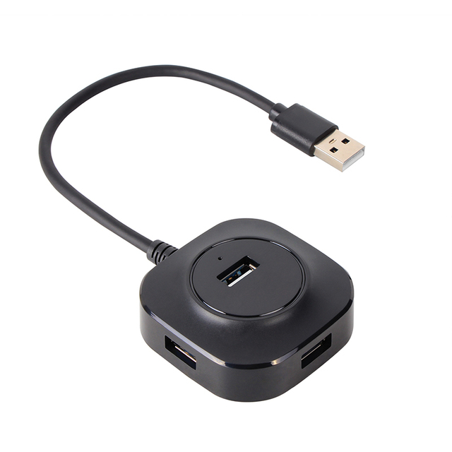 VCOM Plastic Shell USB Hub for Computer Laptop 480Mbps USB2.0 Type a Adapter 4 Output Hub Dock
