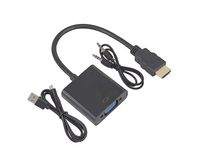 Harga Pabrik OEM Penjualan Panas Adaptor HDMI ke VGA Male to Female Konverter HDMI ke VGA Dengan Chip dan Catu Daya Mendukung 1080P