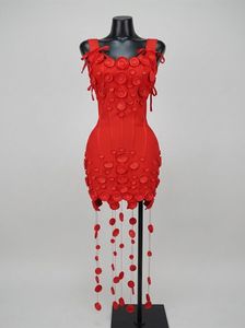 Nuovo Arrivo Moda Donna: Abito Estivo Sexy Aderente con Fiori 3D e Nappe, Mini Abito Fasciante Casual da Festa - Product Image 6