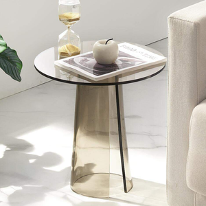 Acrylic End bảng grey màu trong suốt hiện đại Acrylic <span class=keywords><strong>teapoy</strong></span> Bàn cà phê hiển thị đứng trang trí giá Acrylic đồ nội thất - Product Image 2