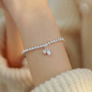 WENCHI Women's Natural <b>Pearl</b> 925 Sterling Silver Bead Bracelet White Elegant Girlfriend <b>Jewelry</b> - Product Image 4